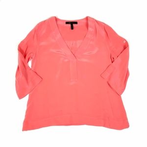 BCBG MaxAzria Blouse Roll Sleeves